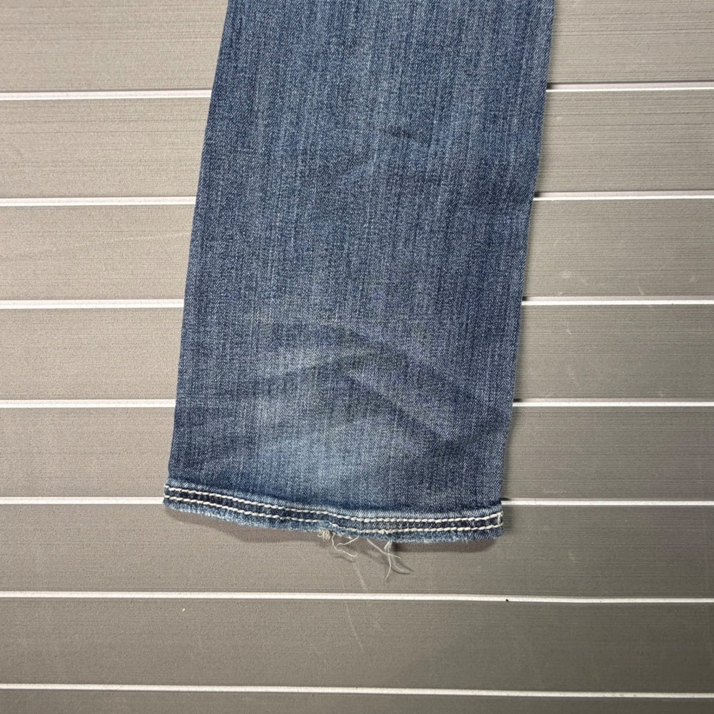 Silver Jeans Co Aiko Bootcut Distressed Medium Wash Denim Jeans W26 L33 Womens - Picture 9 of 12